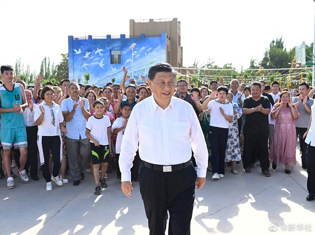 Си Цзиньпин Шы?жа?да?ы Т?рпан ?аласында ?ызметт?к тексер?сте болды