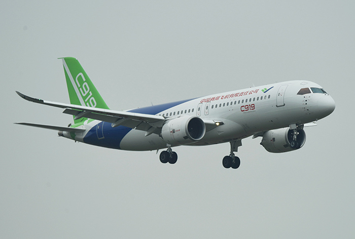 Отанды? C919 ?лкен жолаушылар ?ша?ы ал?аш рет ?ытайды? аэро?арыш к?рмес?нде к?рсет?лд?