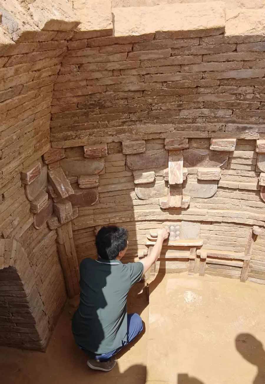 Археологтар Хэнань ?лкес?нен 1600 жыл б?рын?ы ежелг? ?аб?рлерд? тапты