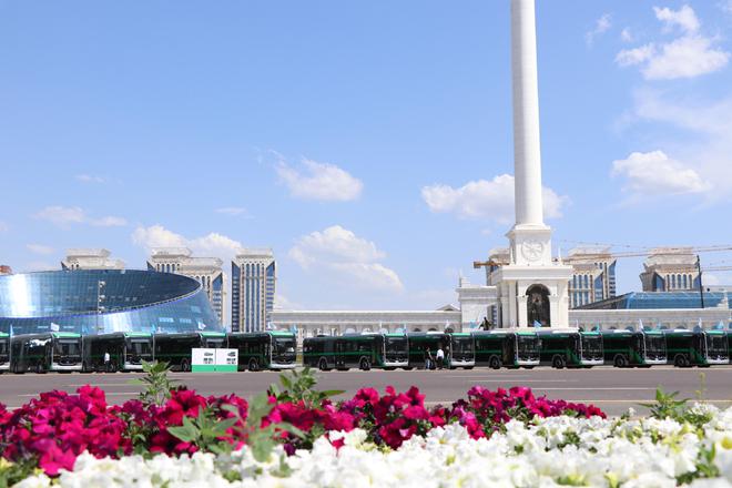 ?ытайда жасал?ан жа?а энергетикалы? автобустар ?аза?стан?а жетк?з?лд?