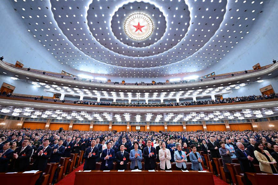 Т?ра?а Си Цзиньпин CPPCC XIV ?лтты? комитет?н?? ек?нш? сессиясыны? жабылу жиынына ?атысты