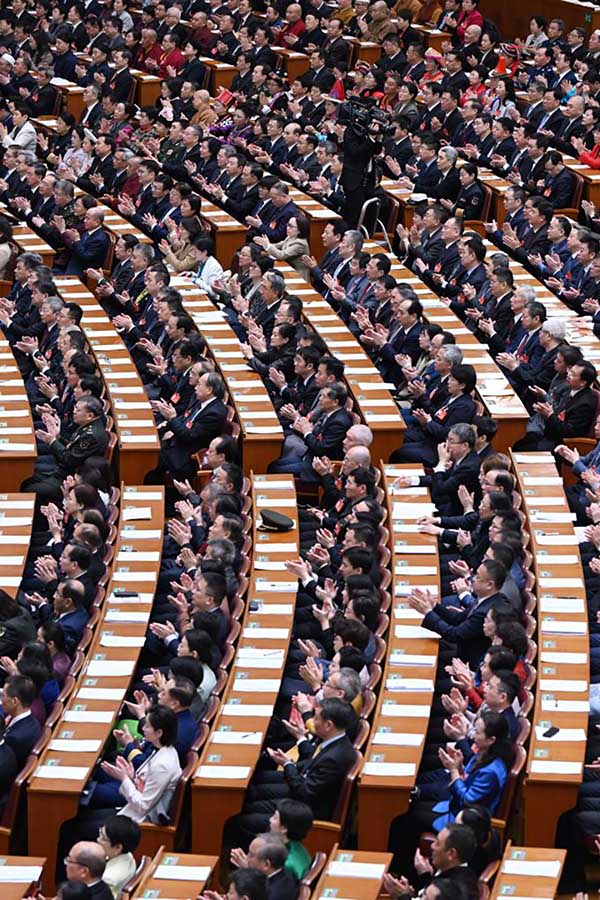 Т?ра?а Си Цзиньпин CPPCC XIV ?лтты? комитет?н?? ек?нш? сессиясыны? жабылу жиынына ?атысты
