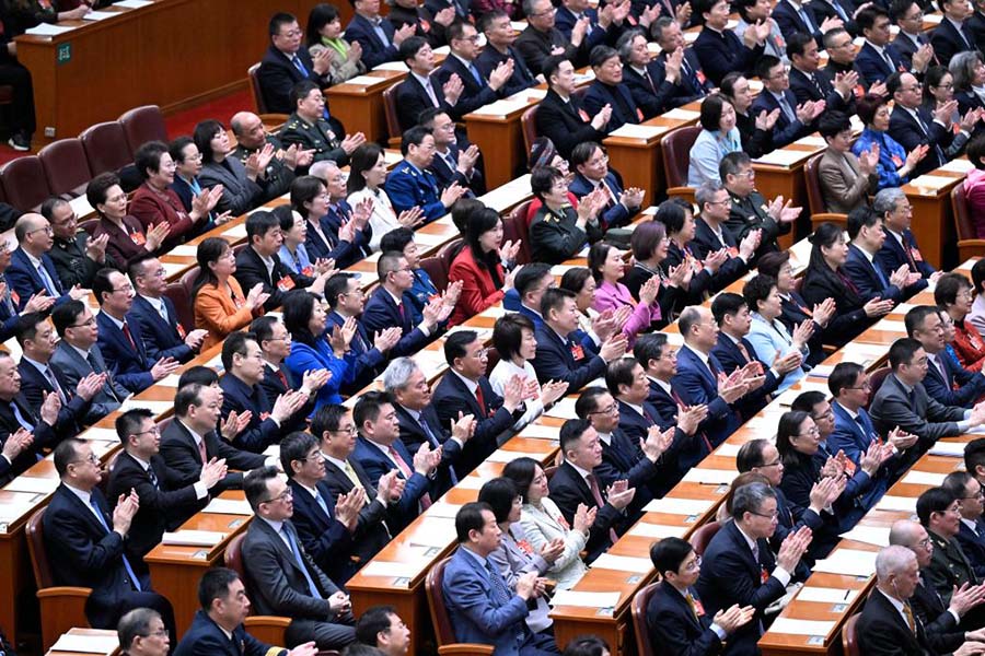Т?ра?а Си Цзиньпин CPPCC XIV ?лтты? комитет?н?? ек?нш? сессиясыны? жабылу жиынына ?атысты