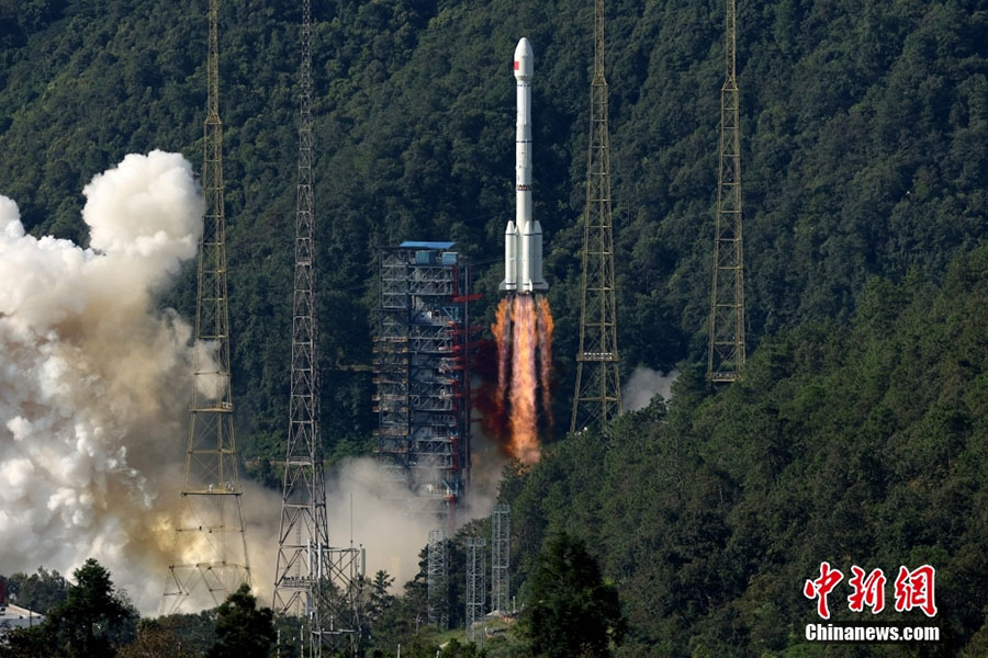 ?ытай келес? буын Beidou ж?йес?н?? жа?а технологиясын сына?тан ?тк?зу ?ш?н ек? Beidou навигациялы? спутниг?н с?тт? ?шырды
