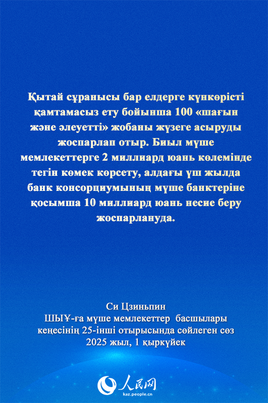 Си Цзиньпинн?? ШЫ?-?а м?ше мемлекеттер басшылары ке?ес?н?? 25-?нш? отырысында?ы ма?ызды с?з?